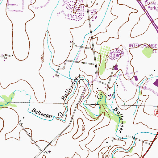 Topographic Map of Arundel Branch, MD