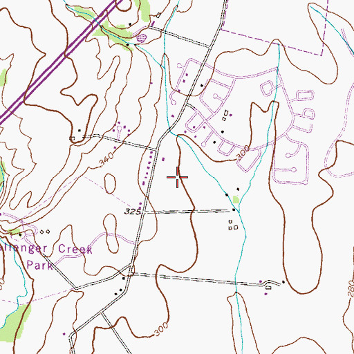 Topographic Map of Ballenger Creek Middle School, MD