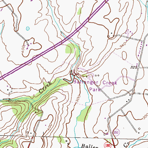 Topographic Map of Butterfly Branch, MD