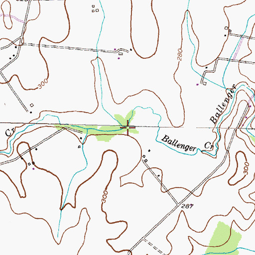 Topographic Map of Pike Branch, MD