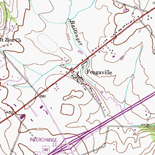 Topographic Map of Saint Luke's Lutheran Cemetery, MD