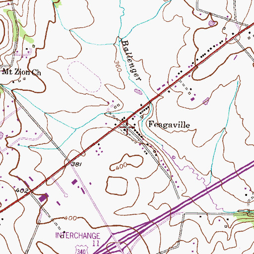 Topographic Map of Saint Luke Lutheran Church, MD
