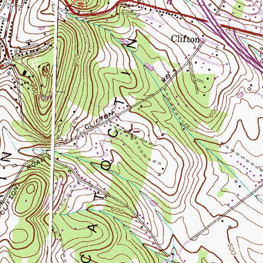 Topographic Map of Winterborn, MD