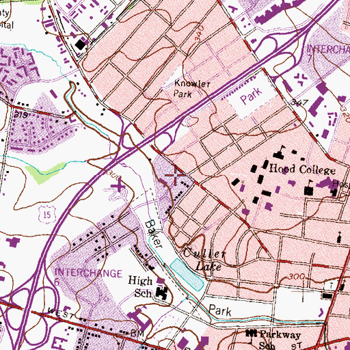 Topographic Map of Church of the Brethren, MD