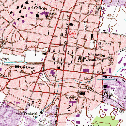 Topographic Map of Evangelical Reformed United Church of Christ, MD