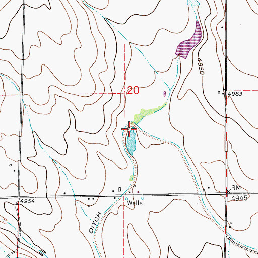 Topographic Map of Coalbank Creek, CO