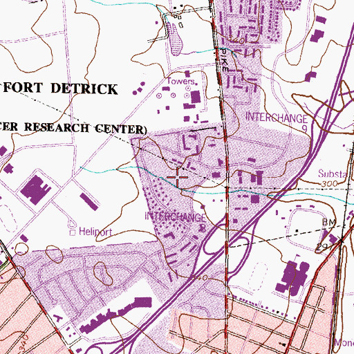 Topographic Map of Antietam Village, MD