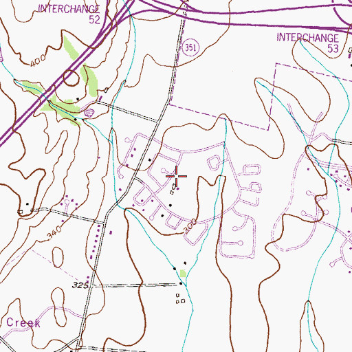 Topographic Map of Farmbrook, MD