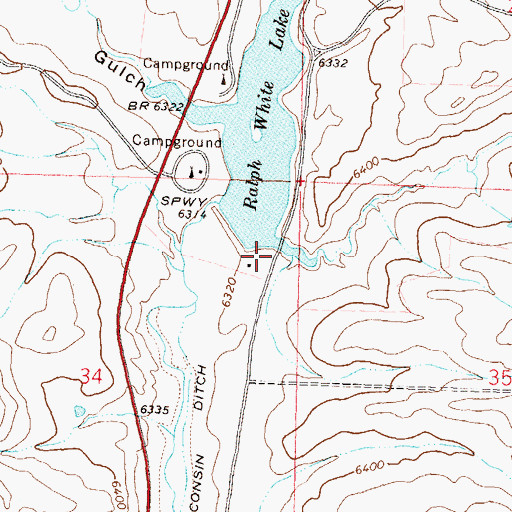 Topographic Map of Cole Gulch, CO