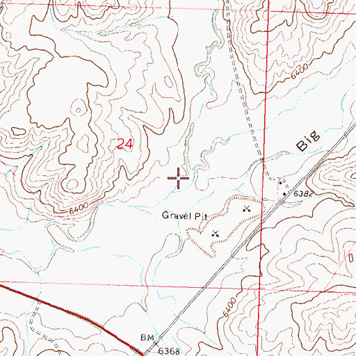 Topographic Map of North Fork Big Gulch, CO