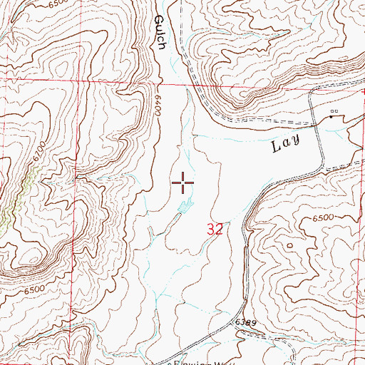 Topographic Map of Bord Gulch, CO
