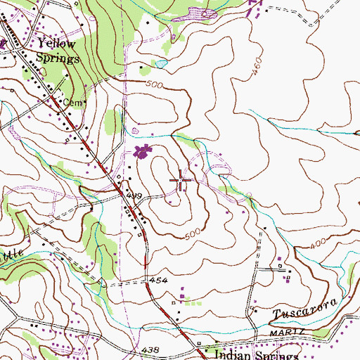 Topographic Map of Winpenny Tell, MD
