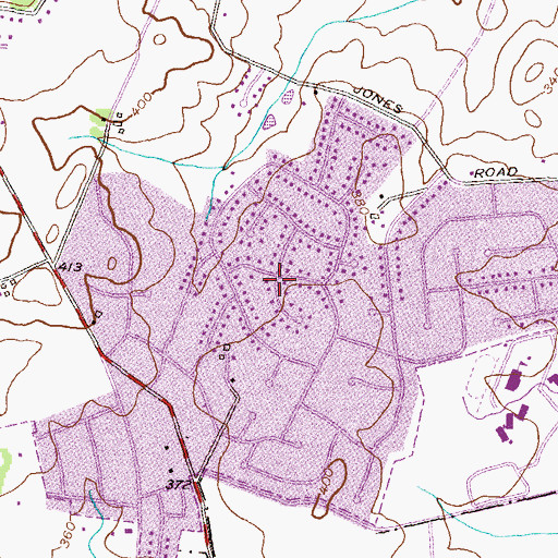 Topographic Map of Clover Hill, MD
