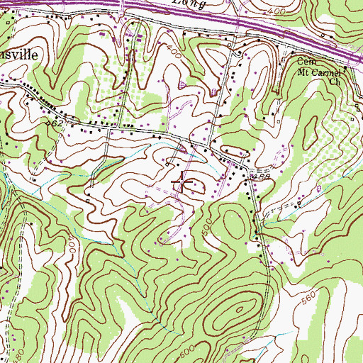 Topographic Map of Country Squire, MD