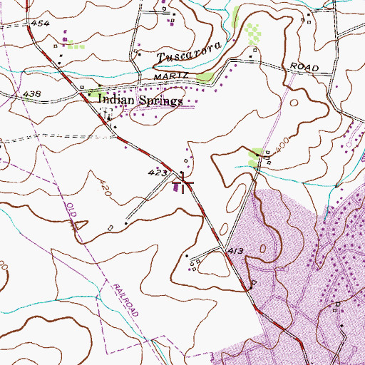 Topographic Map of Faith Reformed Presbyterian Church, MD