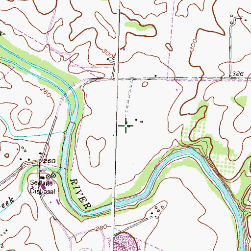 Topographic Map of Frederick City Golf Course, MD