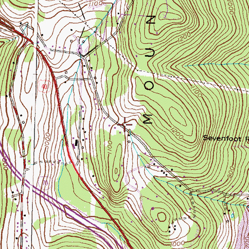 Topographic Map of Hilltop Woods, MD