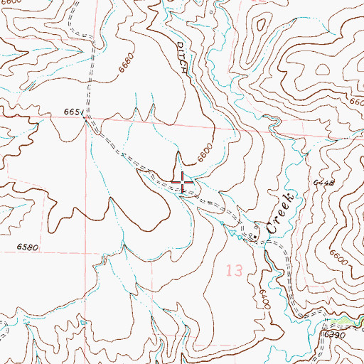 Topographic Map of Little Bear Ditch, CO