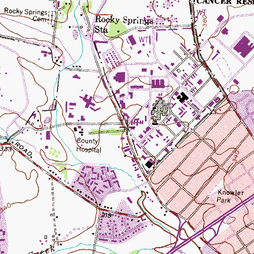 Topographic Map of Montevue Station (historical), MD