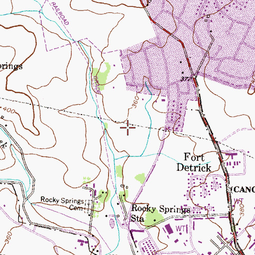 Topographic Map of Old Farm, MD