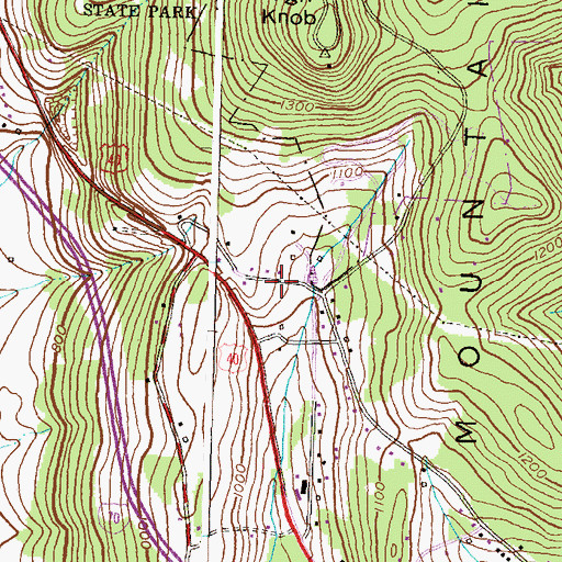 Topographic Map of Phelps, MD