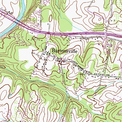 Topographic Map of Saint James African Methodist Episcopal Church, MD