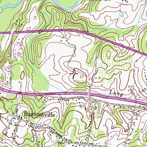 Topographic Map of Spring Ridge Elementary School, MD