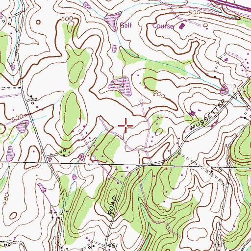 Topographic Map of The Greens, MD