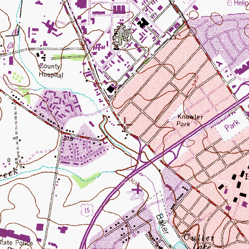 Topographic Map of Wilson Avenue Station (historical), MD