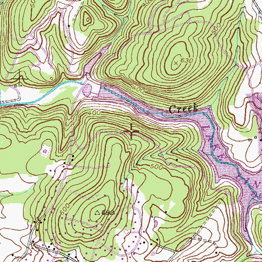 Topographic Map of Alpine, MD