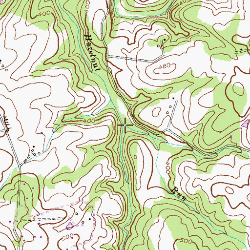 Topographic Map of Cherry Run, MD