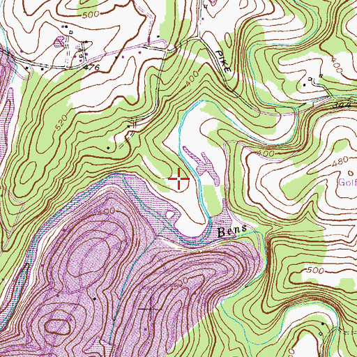 Topographic Map of Islands of Balmoral, MD