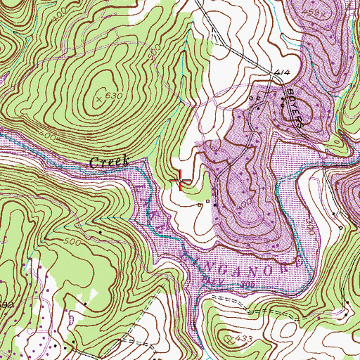 Topographic Map of North Shore, MD