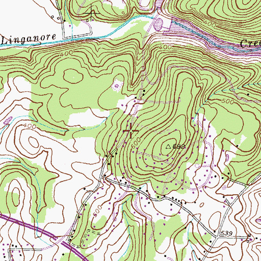 Topographic Map of Wayne, MD