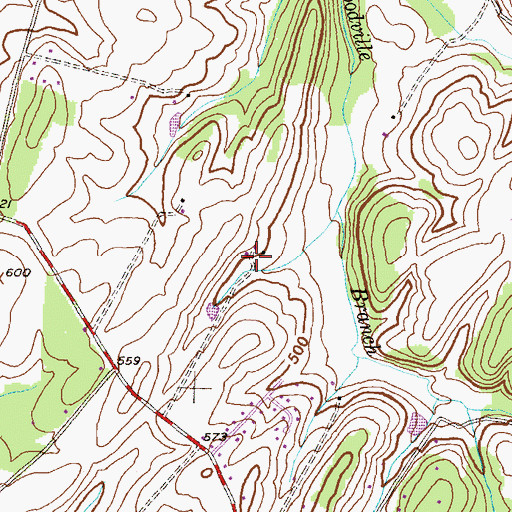 Topographic Map of Carsan Knolls, MD