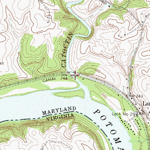 Topographic Map of Catoctin Creek Aqueduct, MD