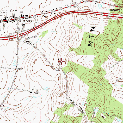 Topographic Map of Catoctin Point, MD
