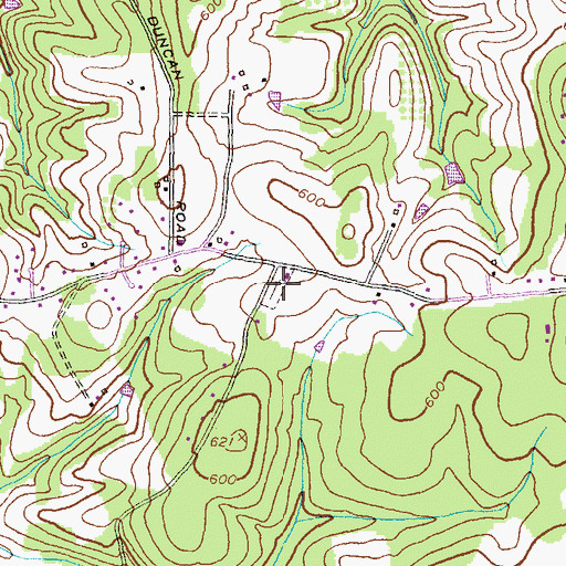 Topographic Map of Chapel Cemetery, MD