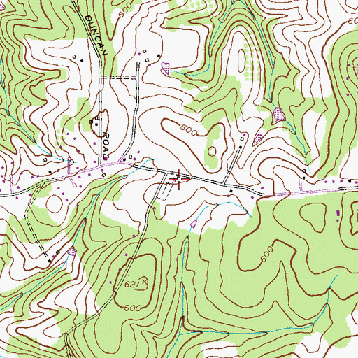 Topographic Map of Chapel Lutheran Church, MD