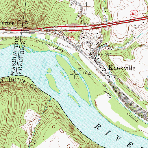 Topographic Map of Colonial Island, MD