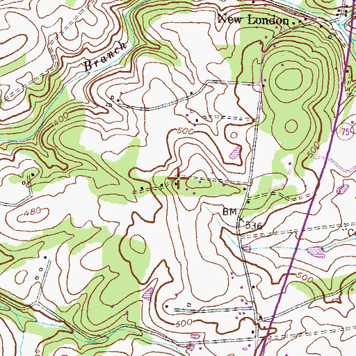 Topographic Map of High Barbaree, MD