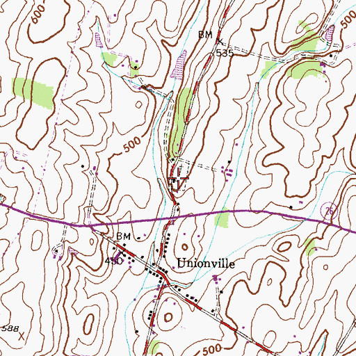 Topographic Map of Linganore United Methodist Church, MD