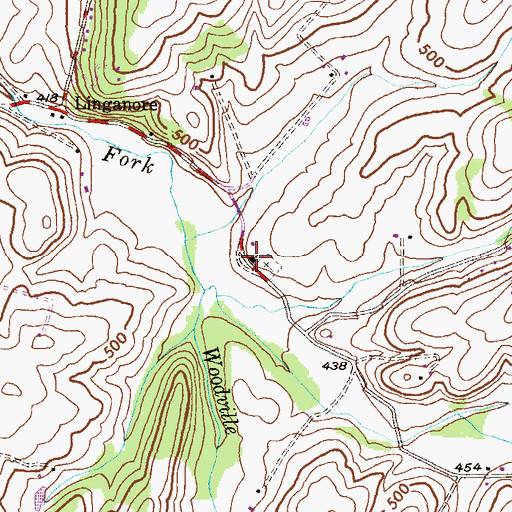 Topographic Map of Locust Grove Brethren Church, MD