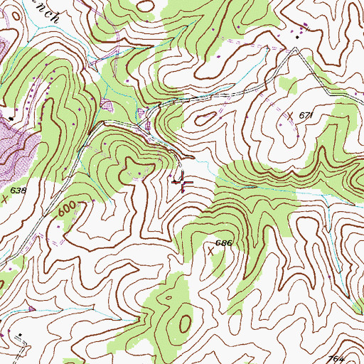 Topographic Map of New Hope Valley Campground, MD