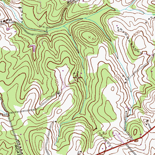 Topographic Map of Pleasant Ridge, MD