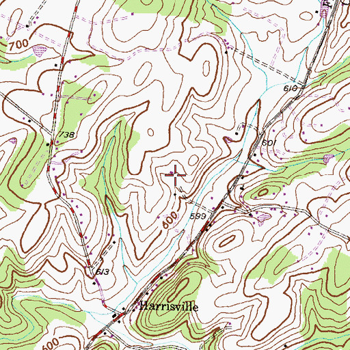 Topographic Map of Snowmill Farm, MD