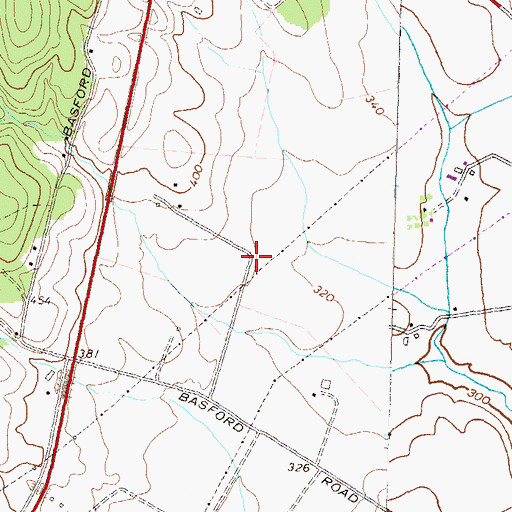 Topographic Map of Adamstown Village, MD