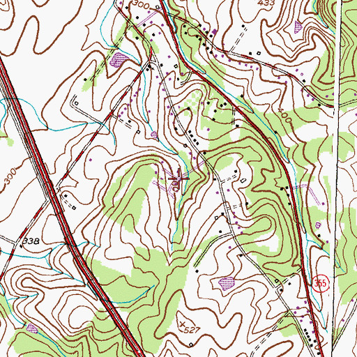 Topographic Map of Araby View, MD