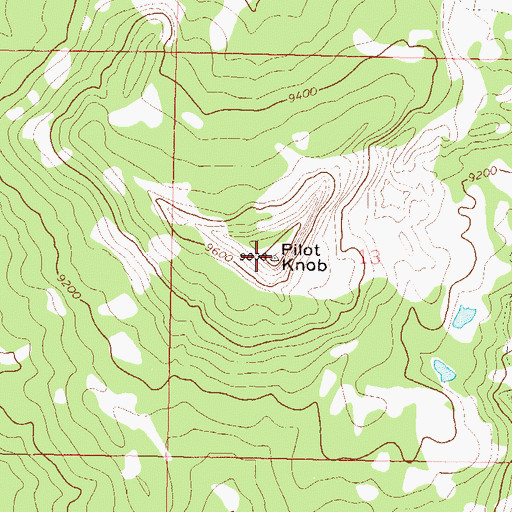 Topographic Map of Pilot Knob, CO