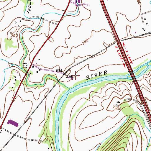 Topographic Map of Ballenger Creek Sewage Treatment Plant, MD